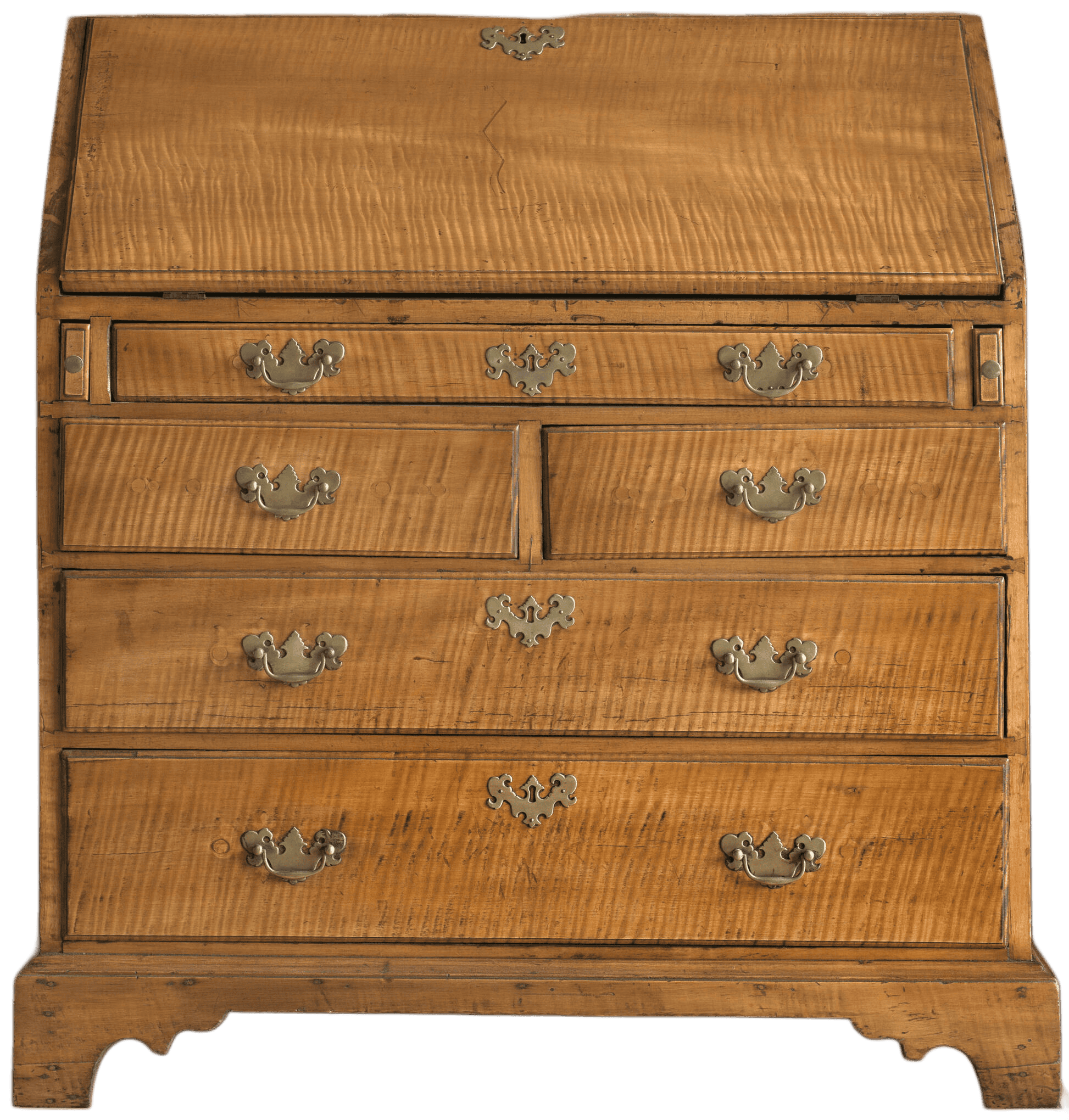 Hawley's wooden desk/dresser.