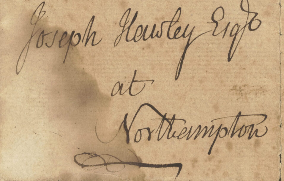 Joseph Hawley III's signature on yellowed paper.