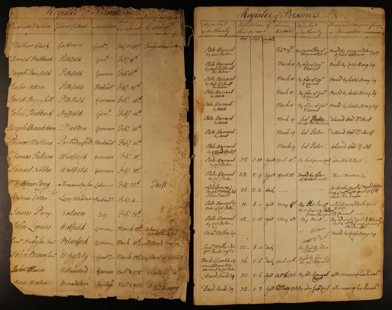 Photograph of two yellowed pages, likely originally part of a book.