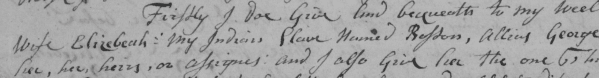Portion of handwritten document