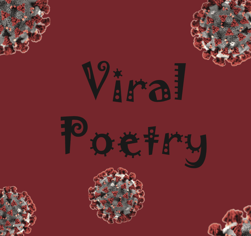 decorated cover of poetry book which reads 'Viral Poetry'
