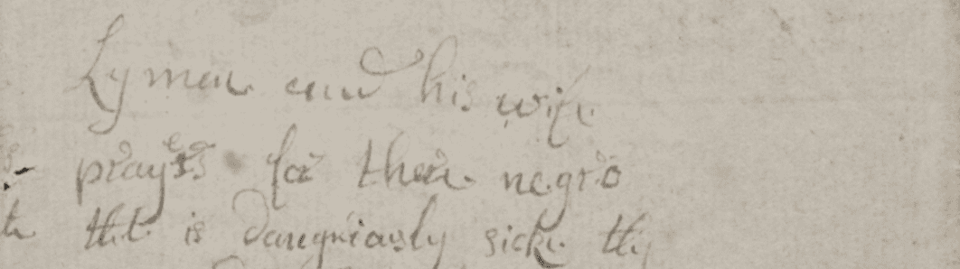 Portion of handwritten document