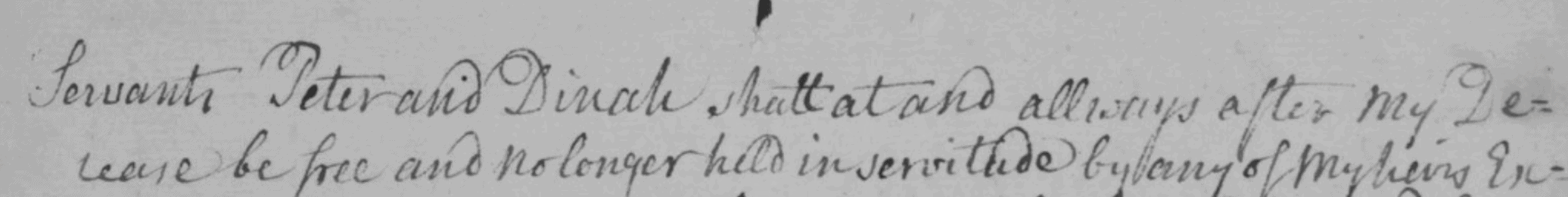 Portion of handwritten document