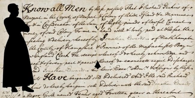 A silhouette superimposed on a handwritten document.